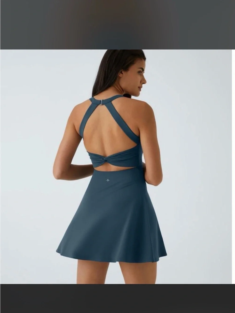 Halara Athletic Dress Built In Shorts Pockets Blue Small
